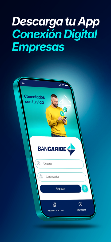 Conexión Digital Empresas - Conexion Digital Empresas business banking app login screen