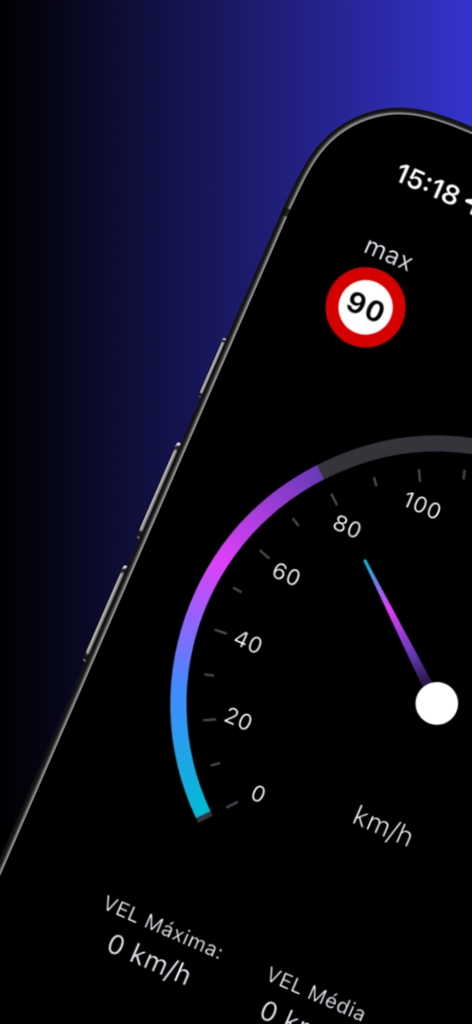 GPS Speed Test: Speed Curve - Velocímetro digital y alerta de velocidad máxima en la interfaz de una aplicación móvil