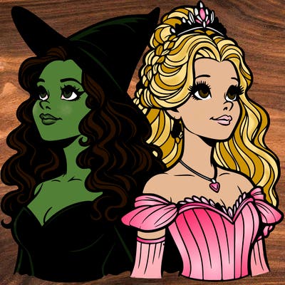 'elphaba and glinda (realistic)