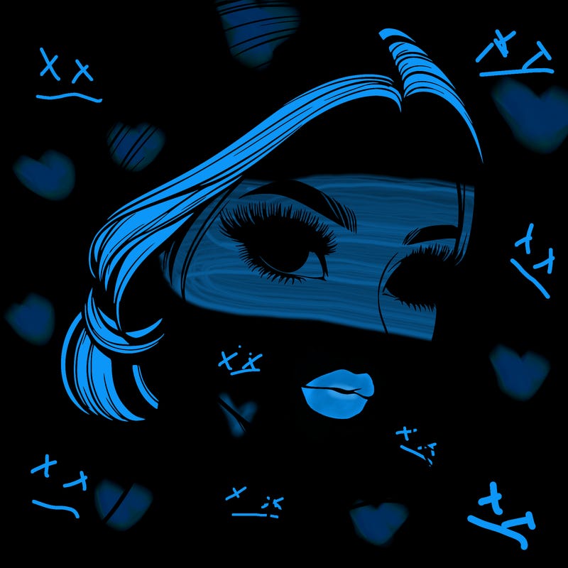 realistic girl with lashes
