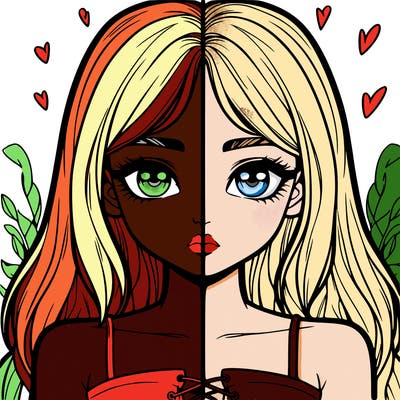 realistic girl split