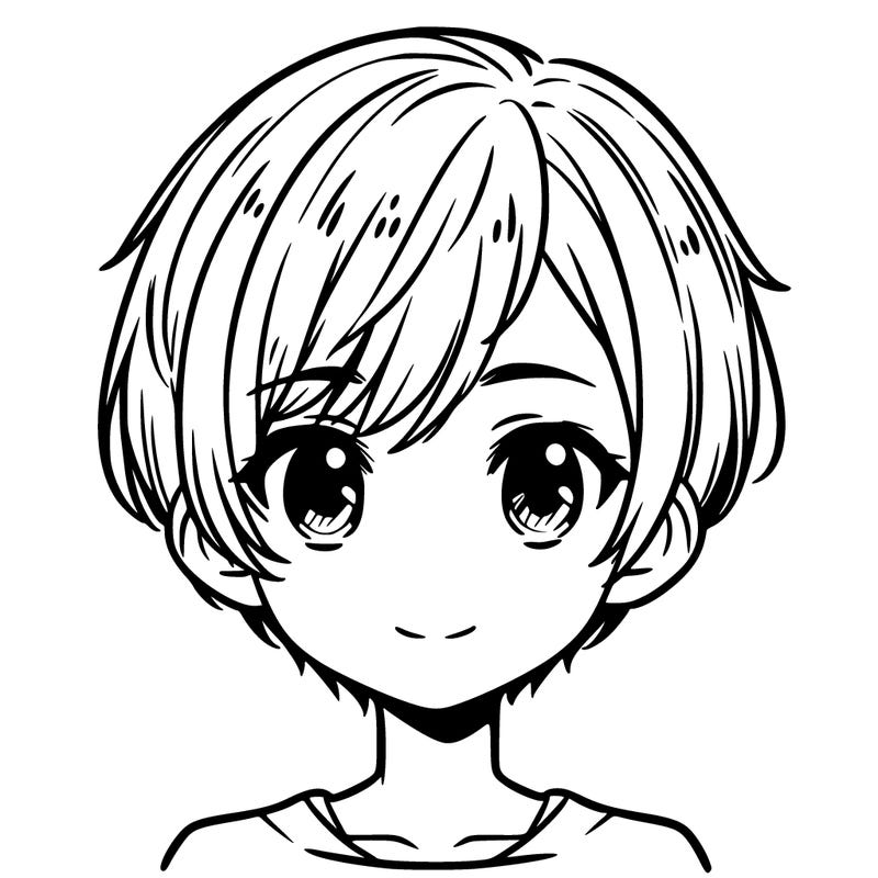 short hair girl