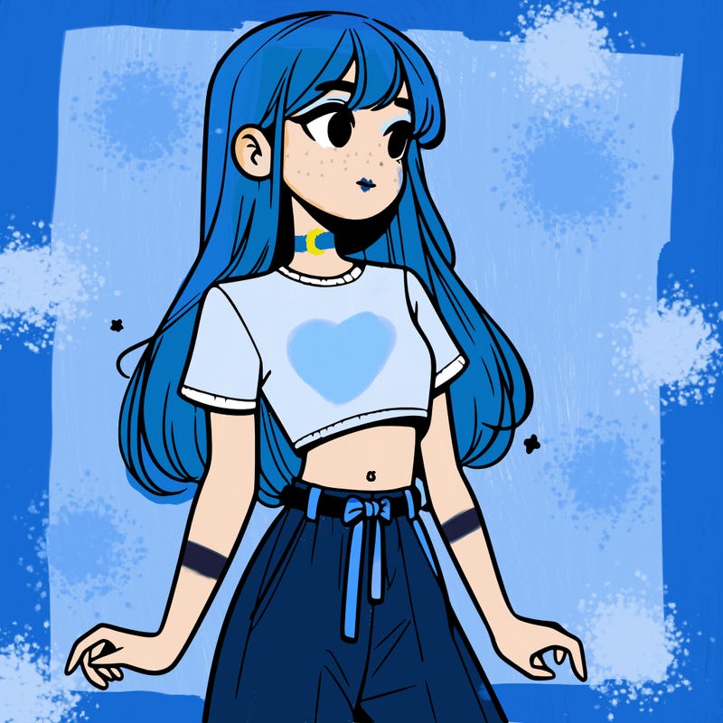 girl in a cute crop top