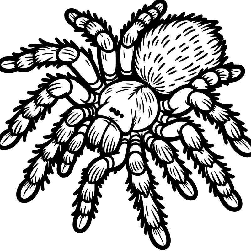 tarantula out line