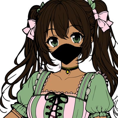 realistic cottage core animegirl