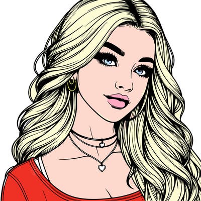 detailed realistic girl