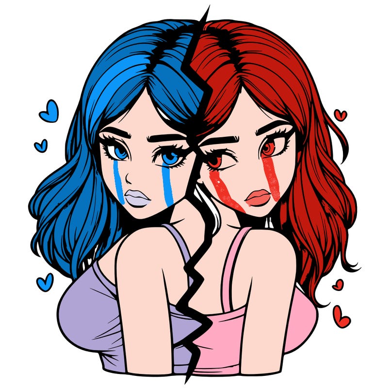 realistic girl split