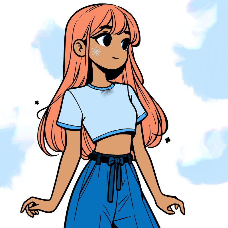 girl in a cute crop top