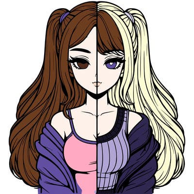 realistic girl split