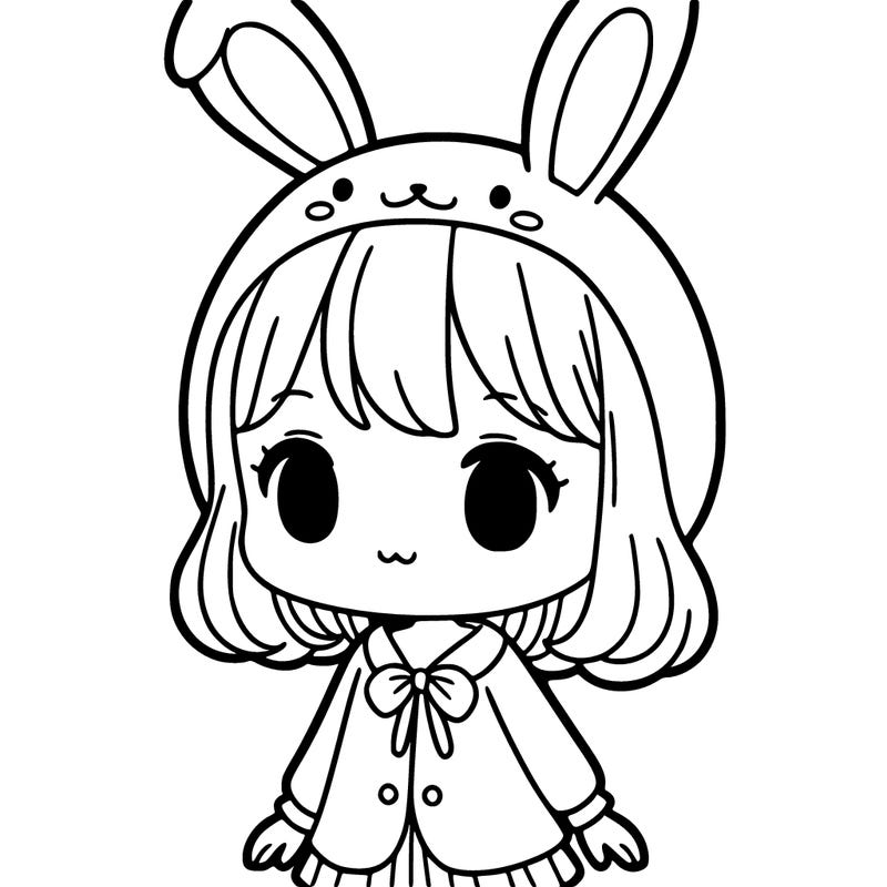 girl in  bunny costume