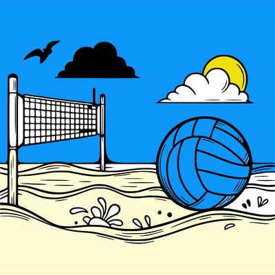 beach volleyball
