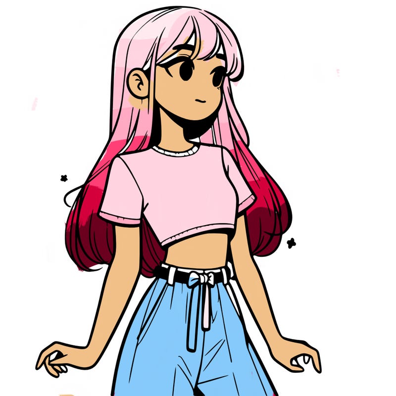 girl in a cute crop top