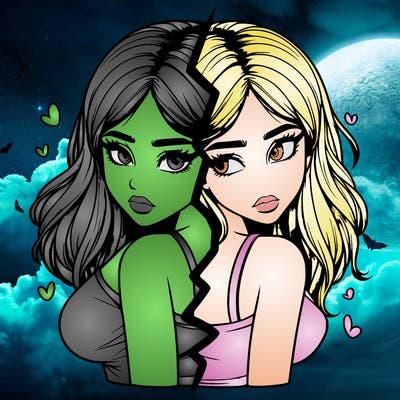 realistic girl split