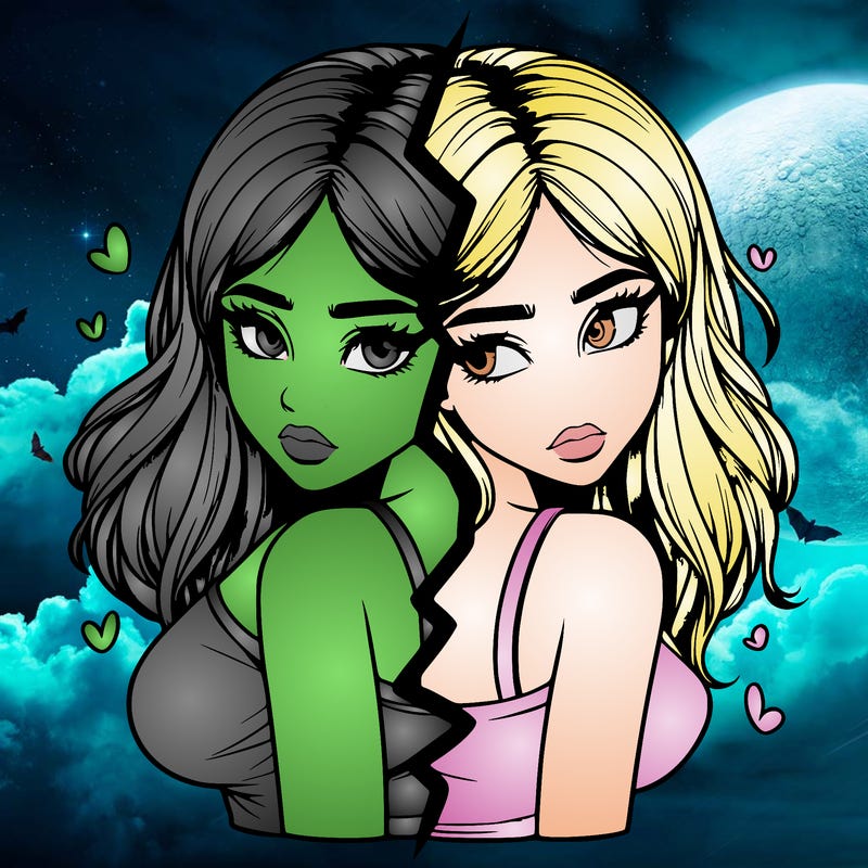 realistic girl split