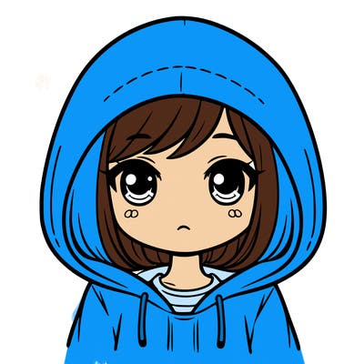 girl with hoodie