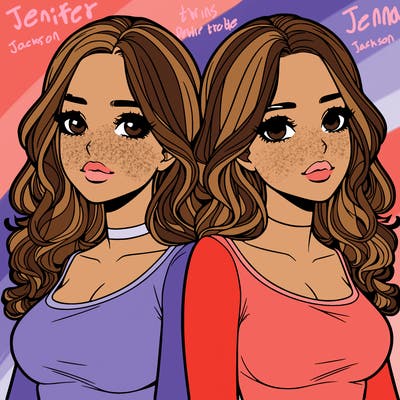 realistic twin sisters