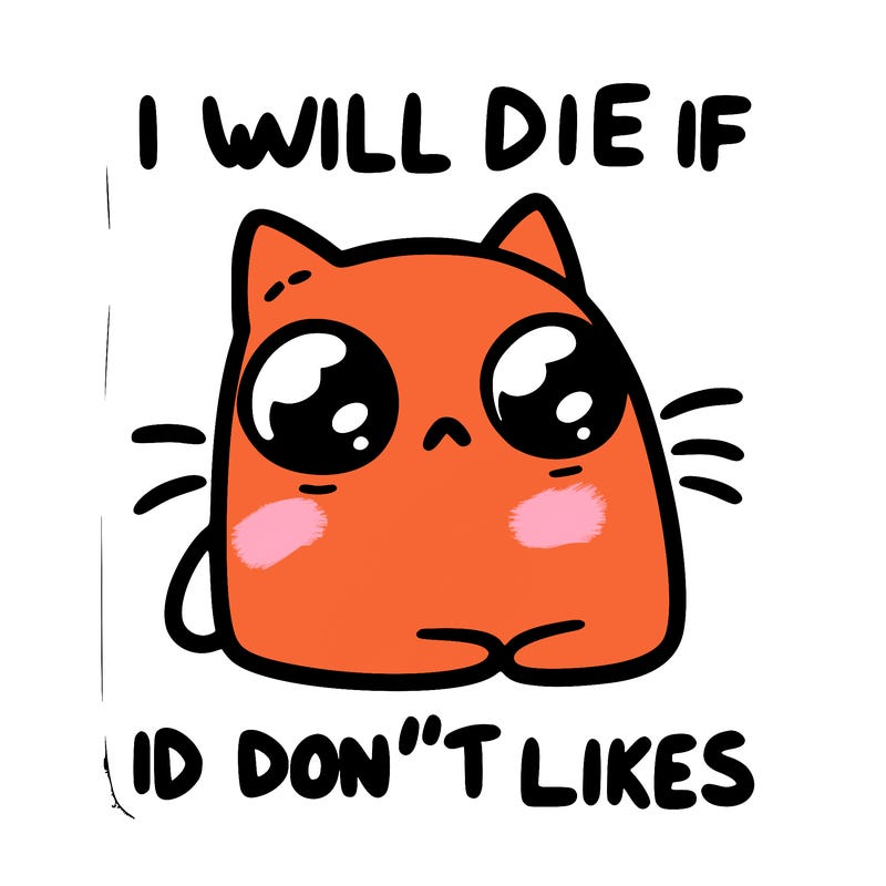 a cat that will die if we don’t get 10 likes