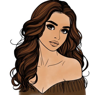 beautiful realistic girl