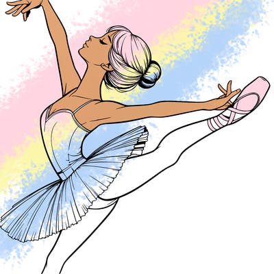 realistic ballerina
