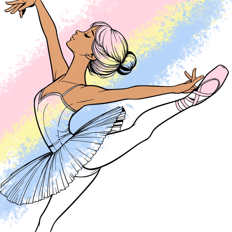 realistic ballerina