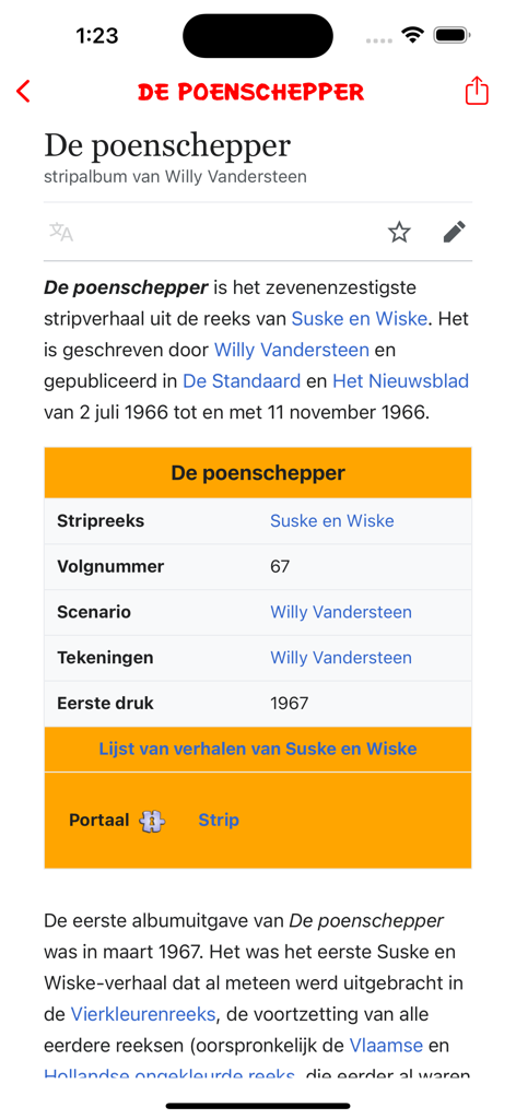 De aardige app - Detailed information and synopsis for a Suske en Wiske comic book
