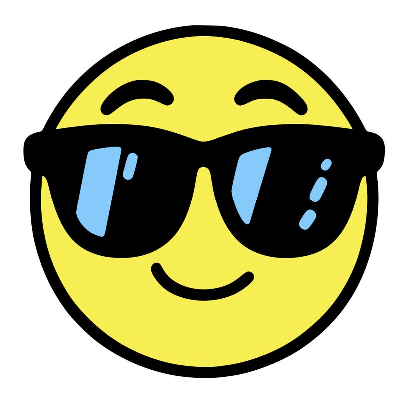 emoji with sunglasses