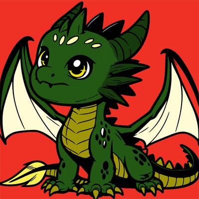 fierce baby night dragon