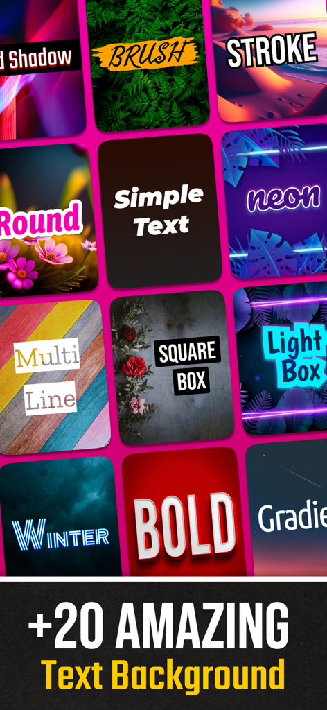 Storyfont - Fonts Story for IG - A variety of creative text styles and artistic background templates for social media stories