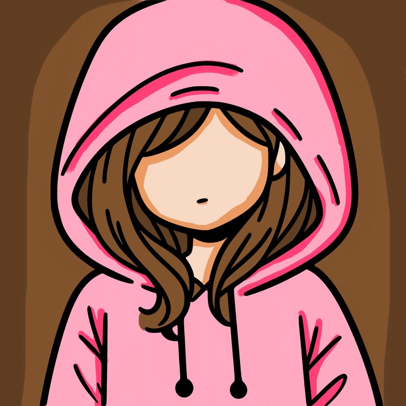 girl with hoodie