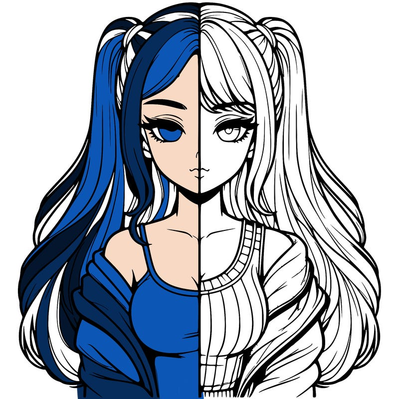 realistic girl split