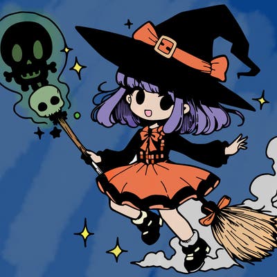 halloween manga witch