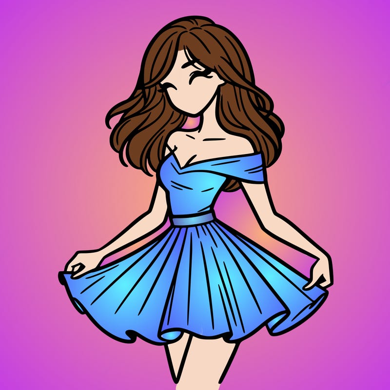 woman in skirt