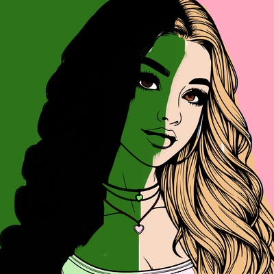 detailed realistic girl