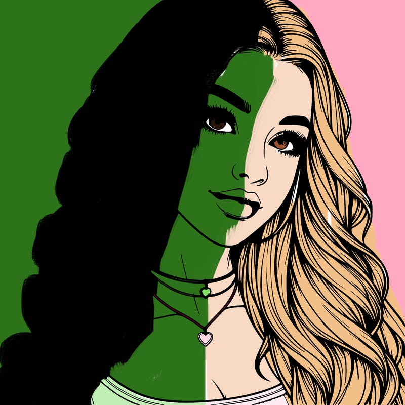 detailed realistic girl