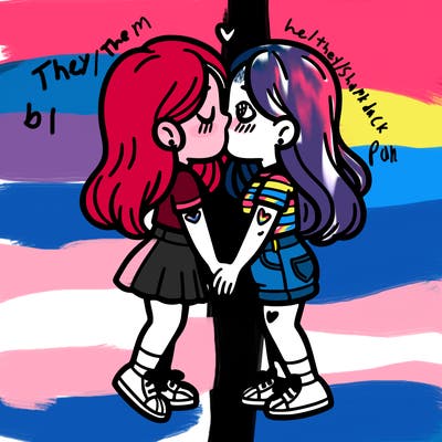 girls kissing girls