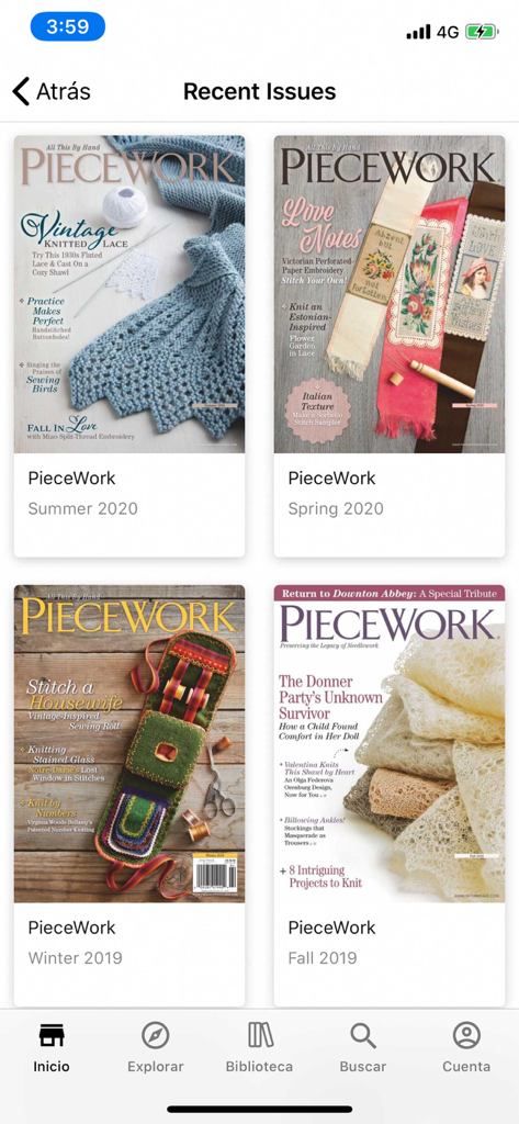 PieceWork Magazine - Grade de capas da Revista PieceWork apresentando artesanato tradicional e projetos de artesanato histórico.