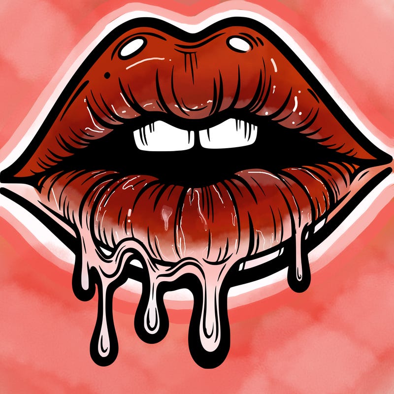 lips that look realistic and drip