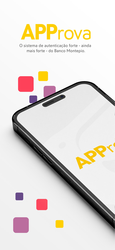 APProva | Banco Montepio - APProva authentication app from Banco Montepio showing strong security branding