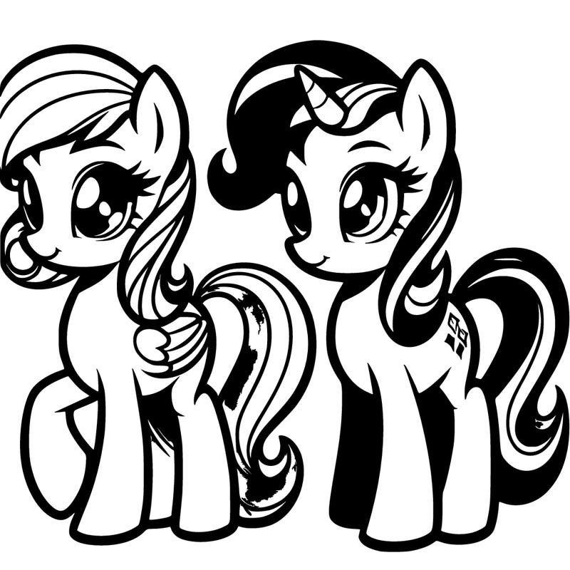 pinkie pie and twilight sparkle from my little pony
