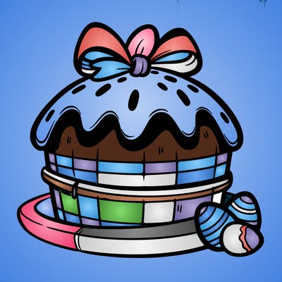 an easter cake
