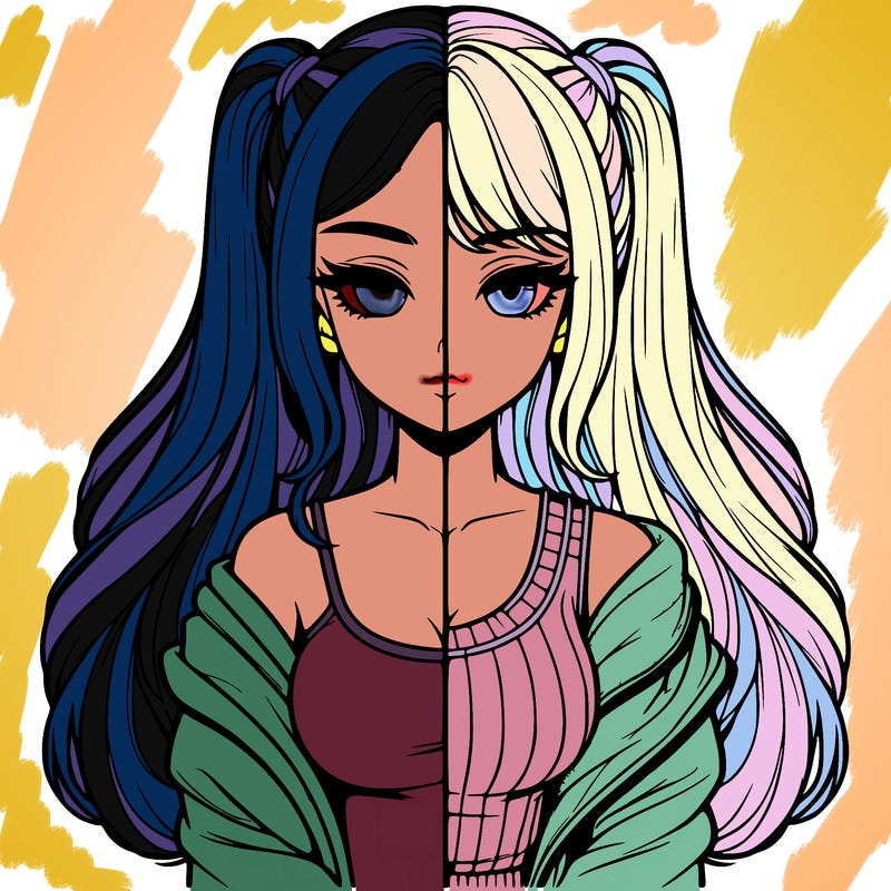 realistic girl split