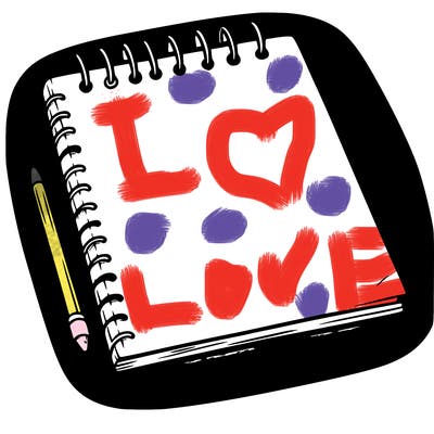 a blank sketch pad