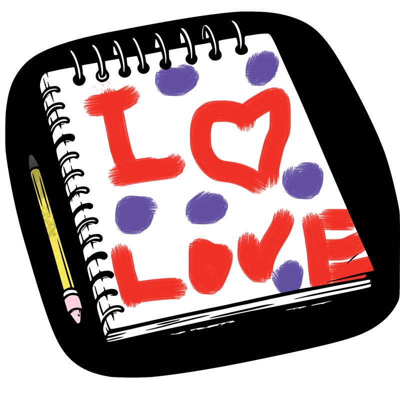 a blank sketch pad