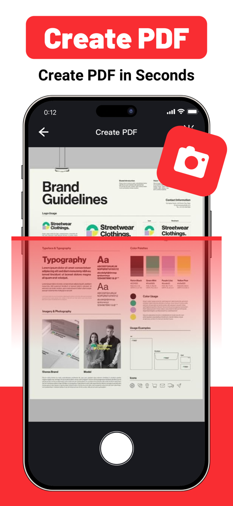 Easy PDF Scanner - Scan&Read - A smartphone scanning a document to create a high-quality PDF instantly using the Easy PDF Scanner app