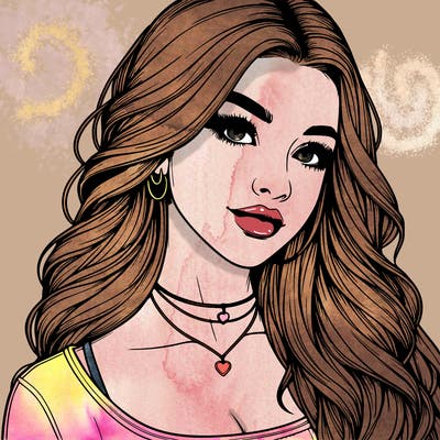 detailed realistic girl