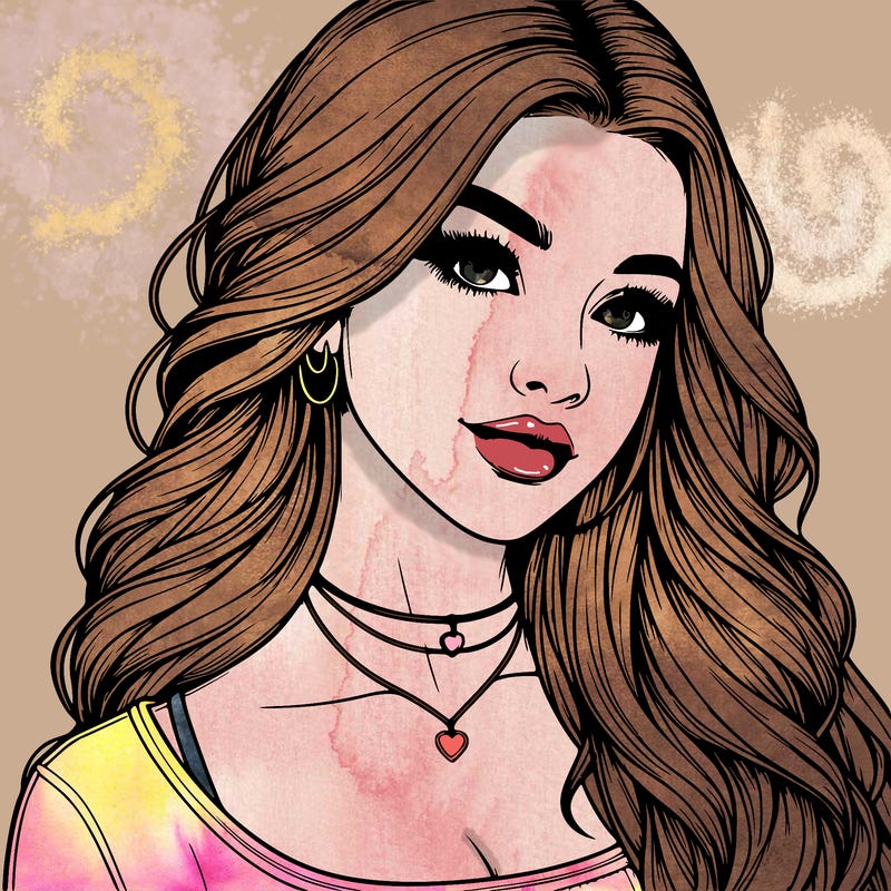 detailed realistic girl