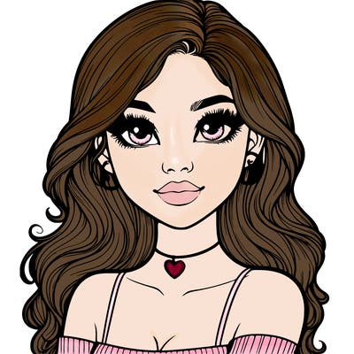 realistic pretty girl