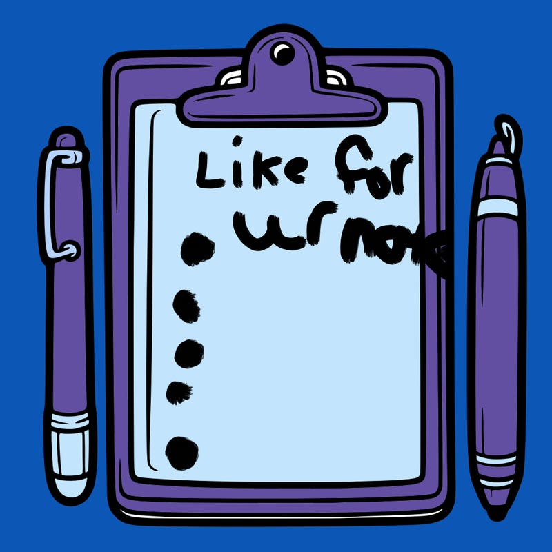 blank clip board with pen