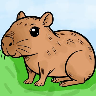 cute capybara