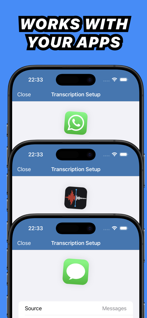 Whisper Transcription - Integración de Whisper Transcription con WhatsApp, Voice Memos y iMessage.